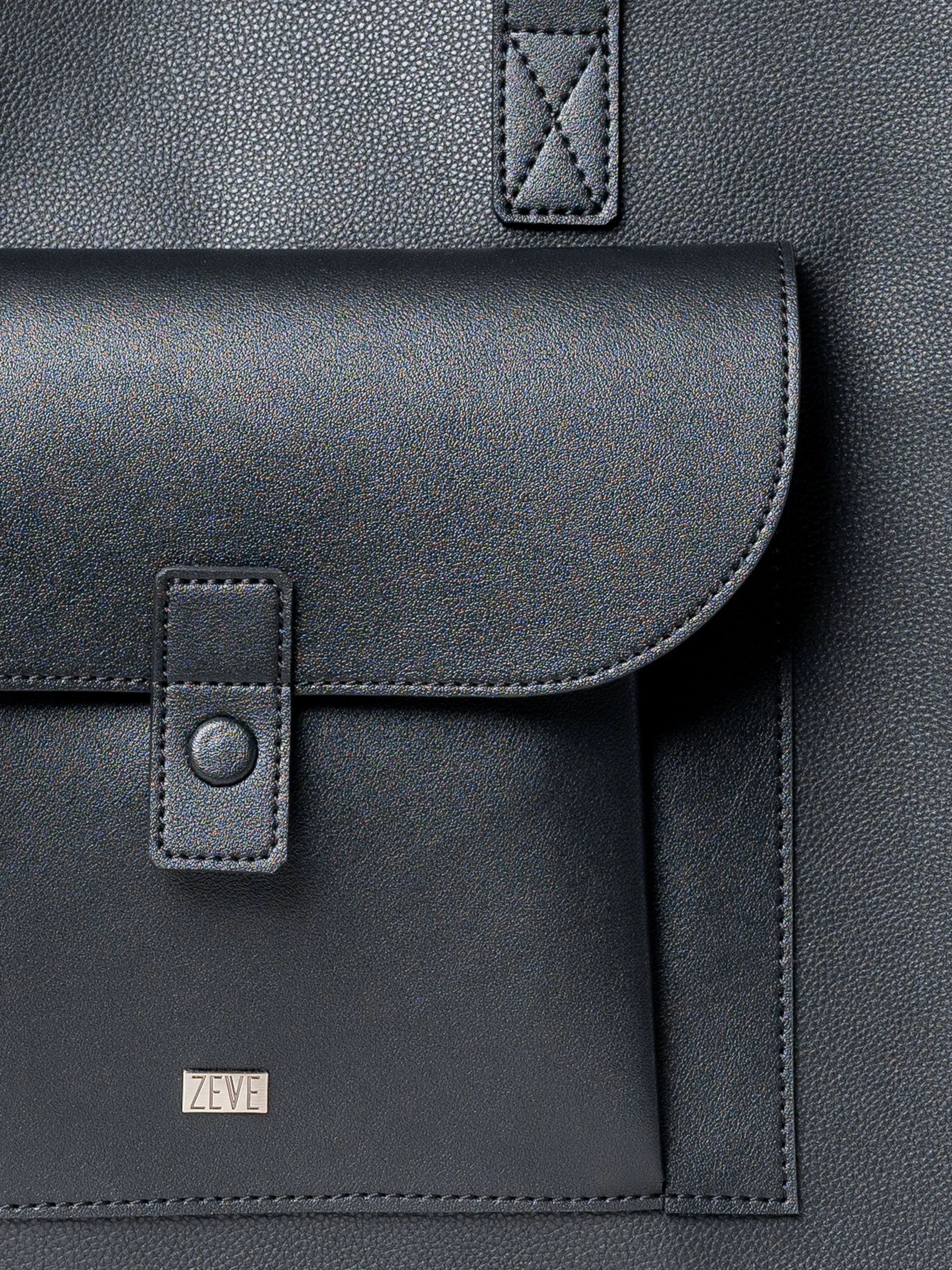 Sleek Black Ares Tote Bag - Stylish and Versatile Accessory