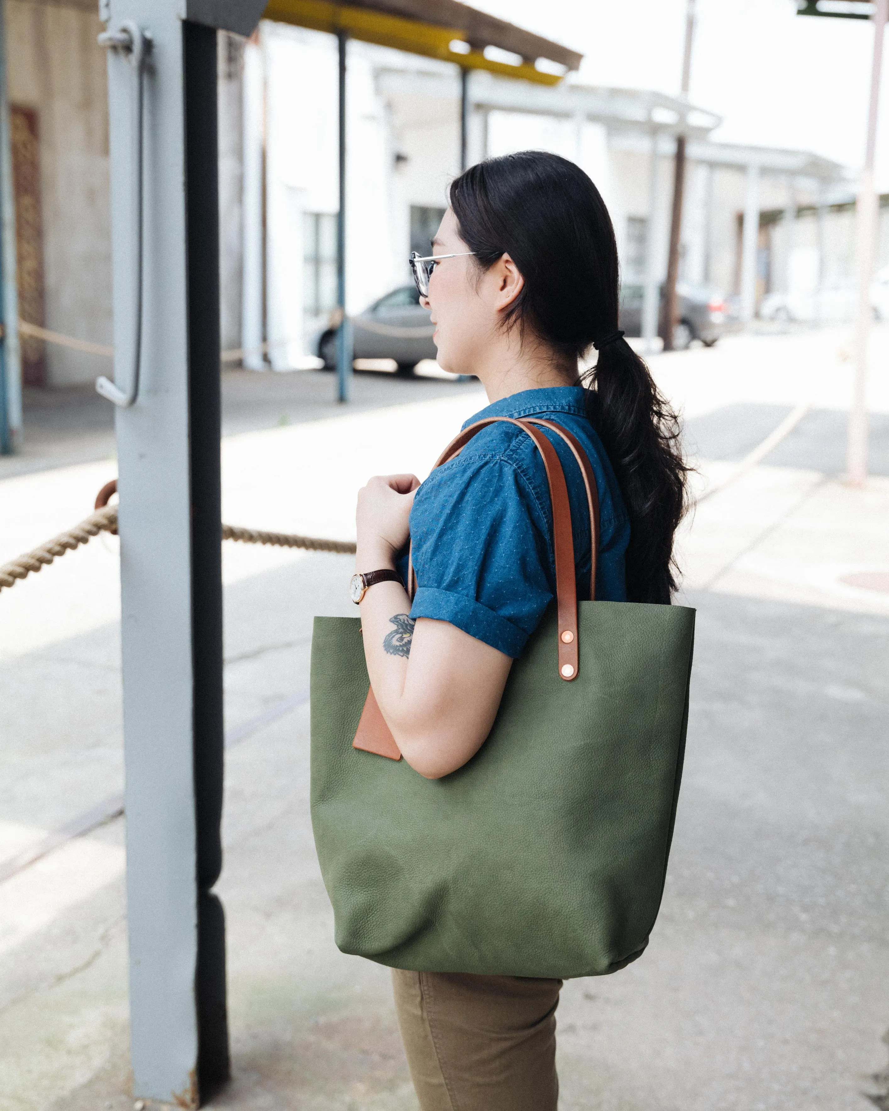 Italian Green Tote