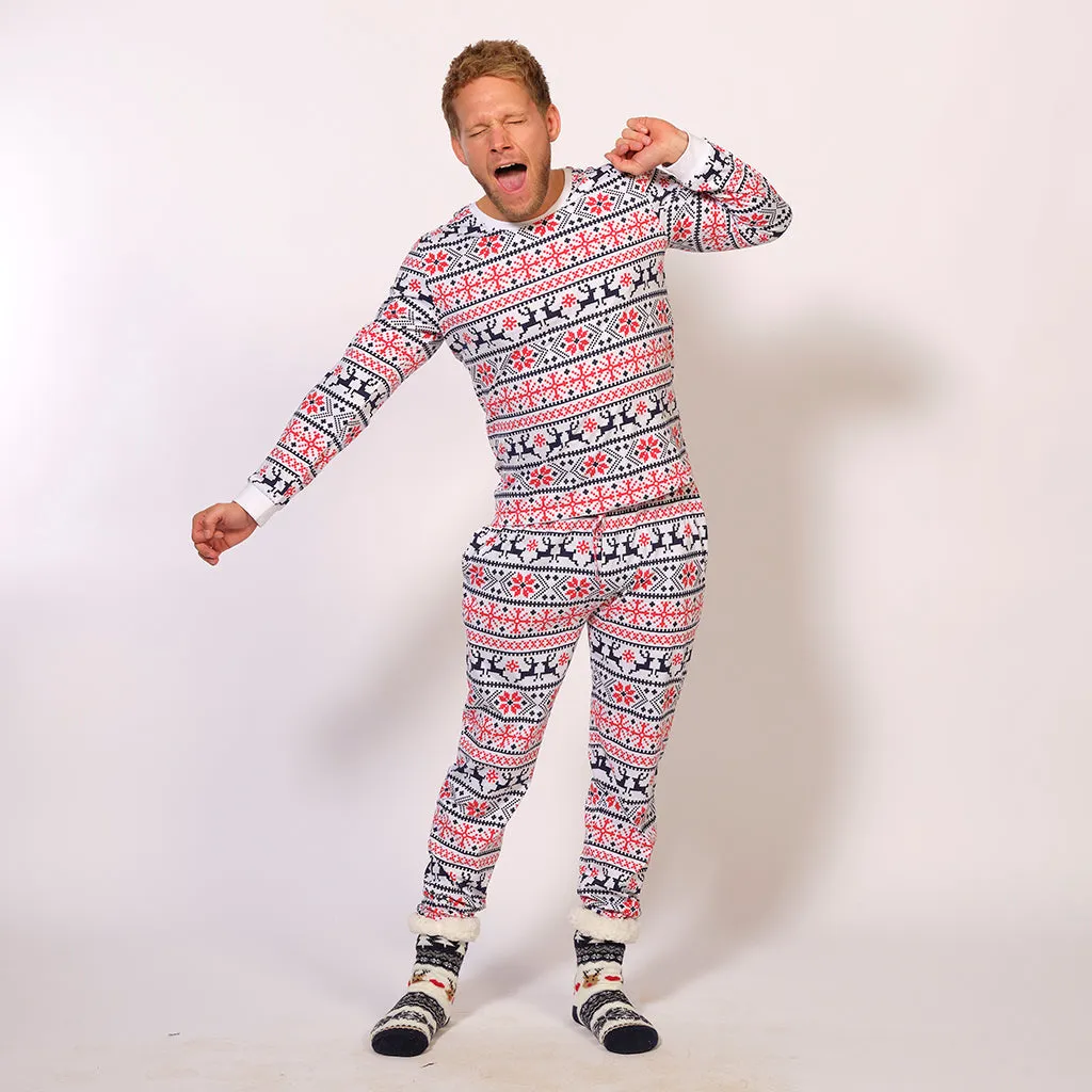 Julepyjamas Hvid - Dame.