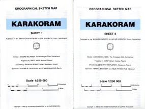 Karakoram: Orographical Sketch Map (Sheet 1 & 2)
