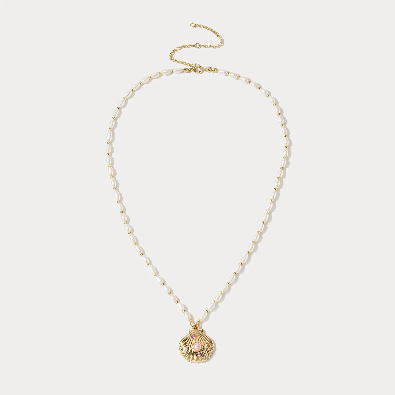 Shell Pearl Necklace