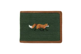 Smathers & Branson Fox and Hound Needlepoint Bi-fold Wallet