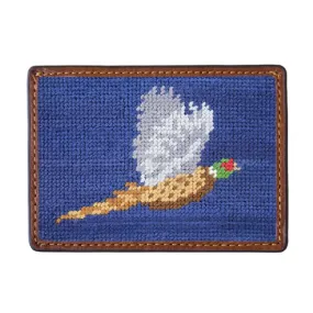 Smathers & Branson Pheasant Needlepoint Card Wallet