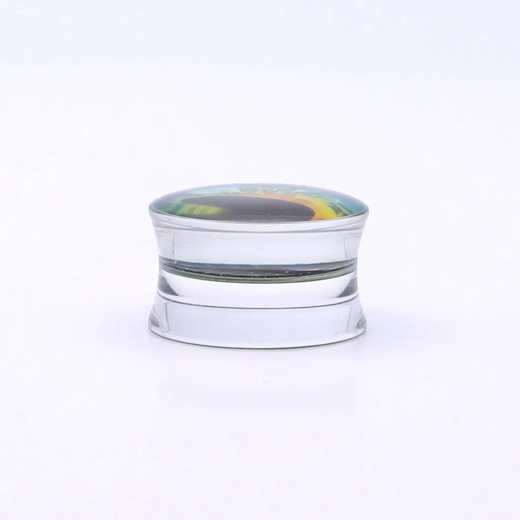 Snake Eye Inlaid Acrylic Saddle Plugs