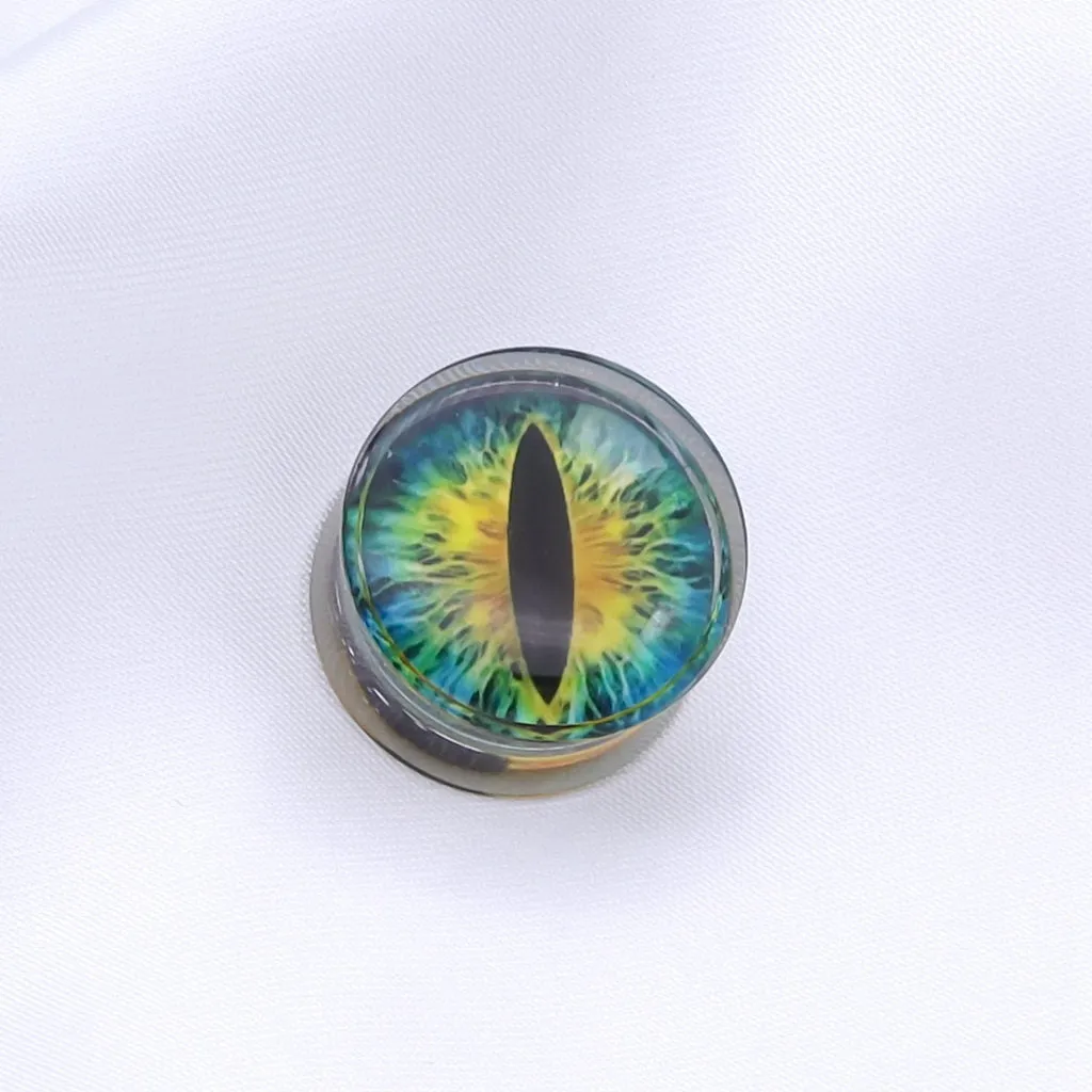Snake Eye Inlaid Acrylic Saddle Plugs