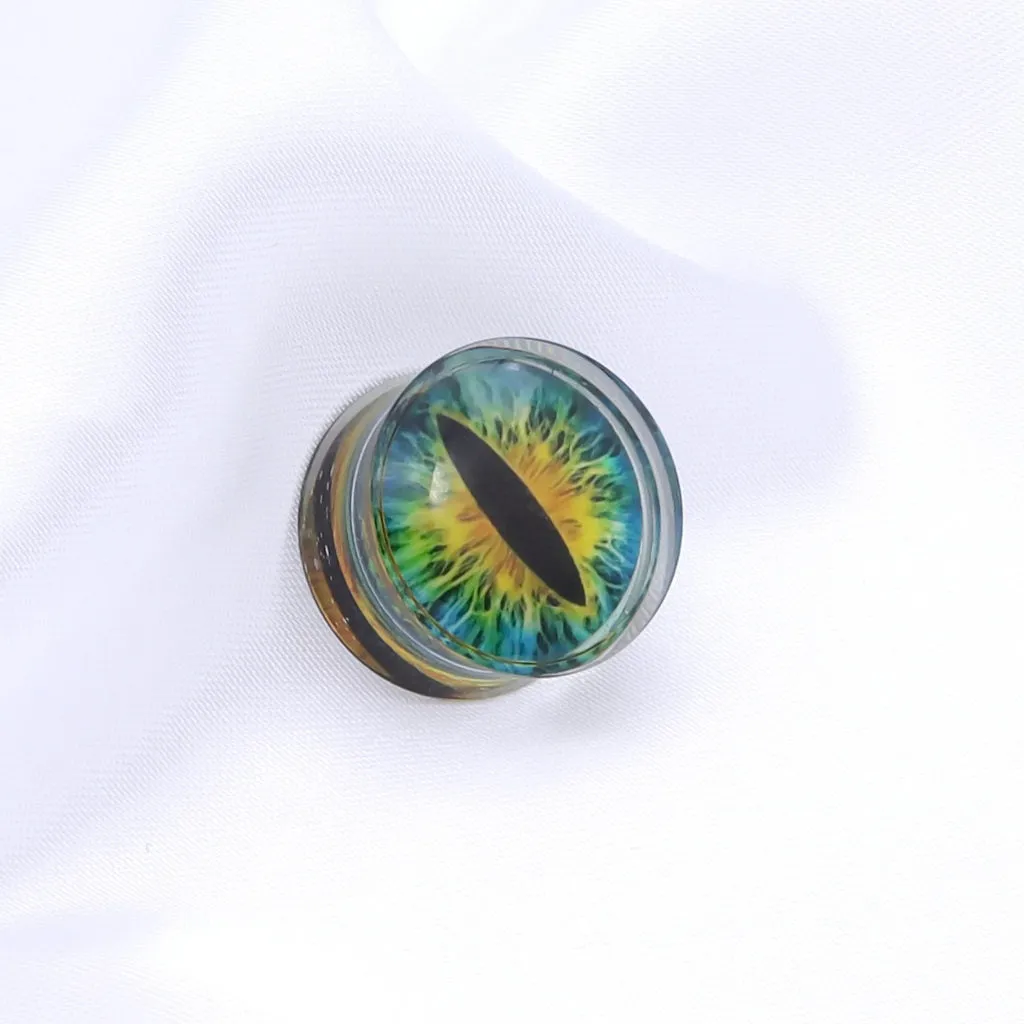Snake Eye Inlaid Acrylic Saddle Plugs