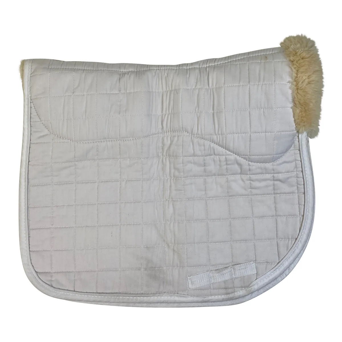 Steffan Peters Shearling Dressage Pad in White - Full