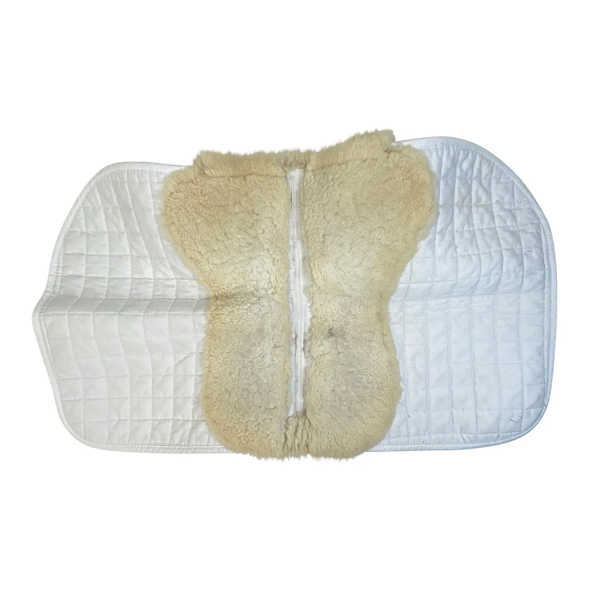 Steffan Peters Shearling Dressage Pad in White - Full