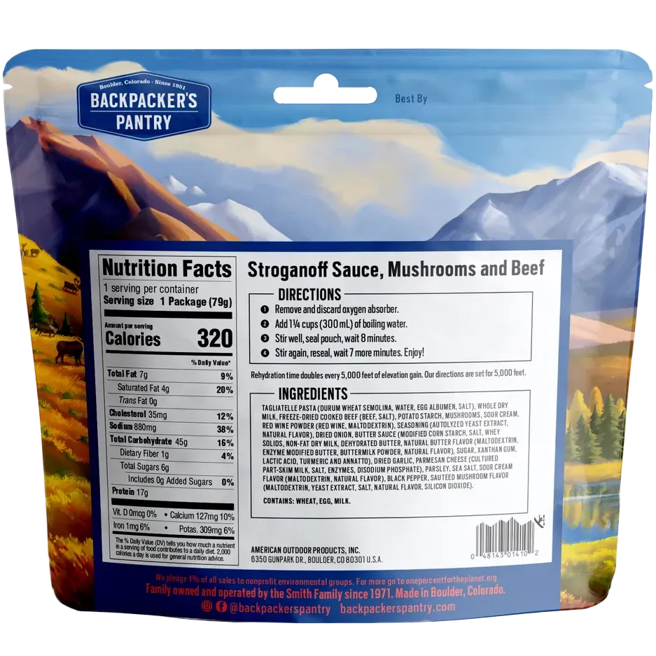 Stroganoff Sauce, Mushrooms & Beef