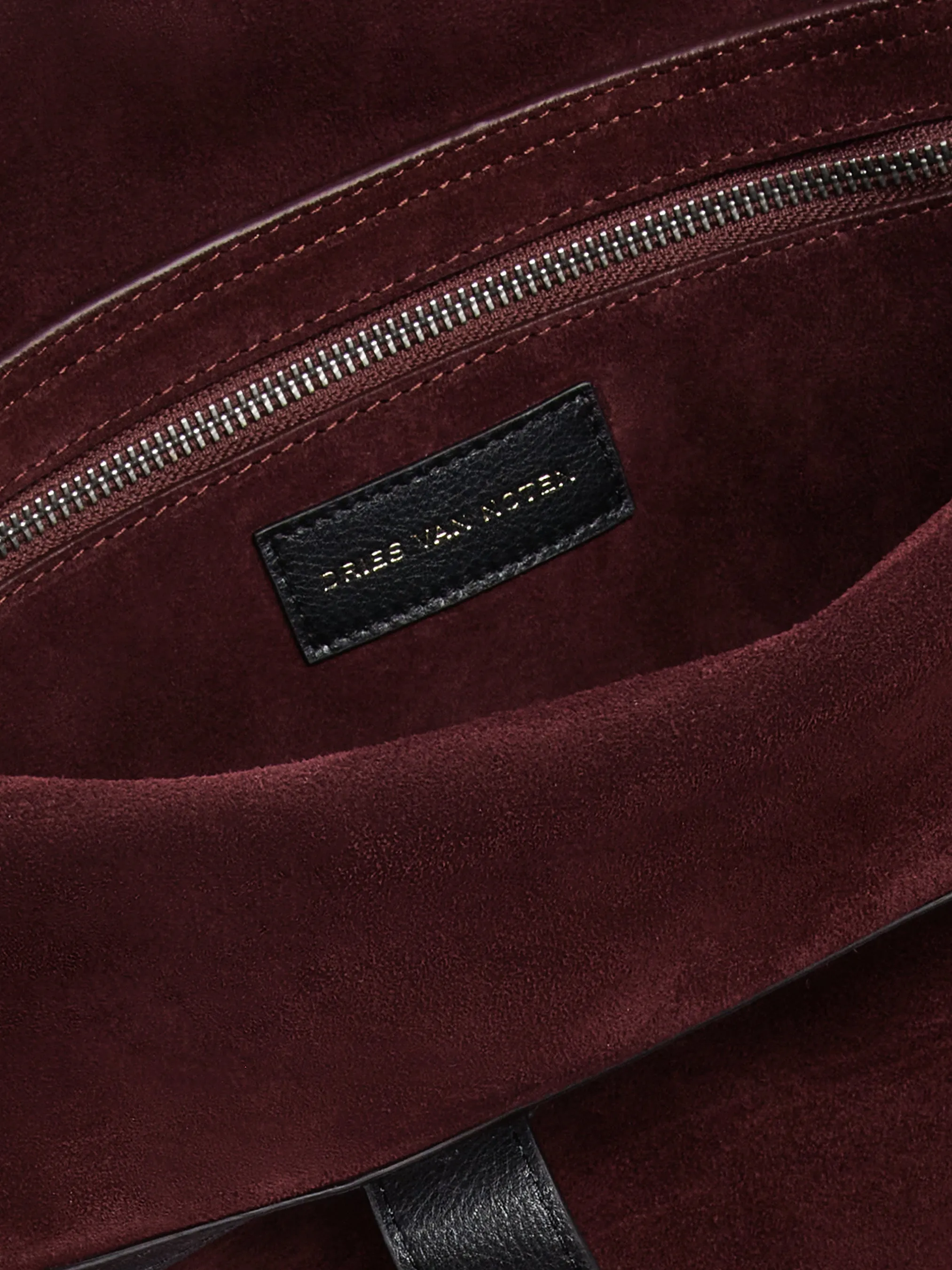 Suede tote bag
