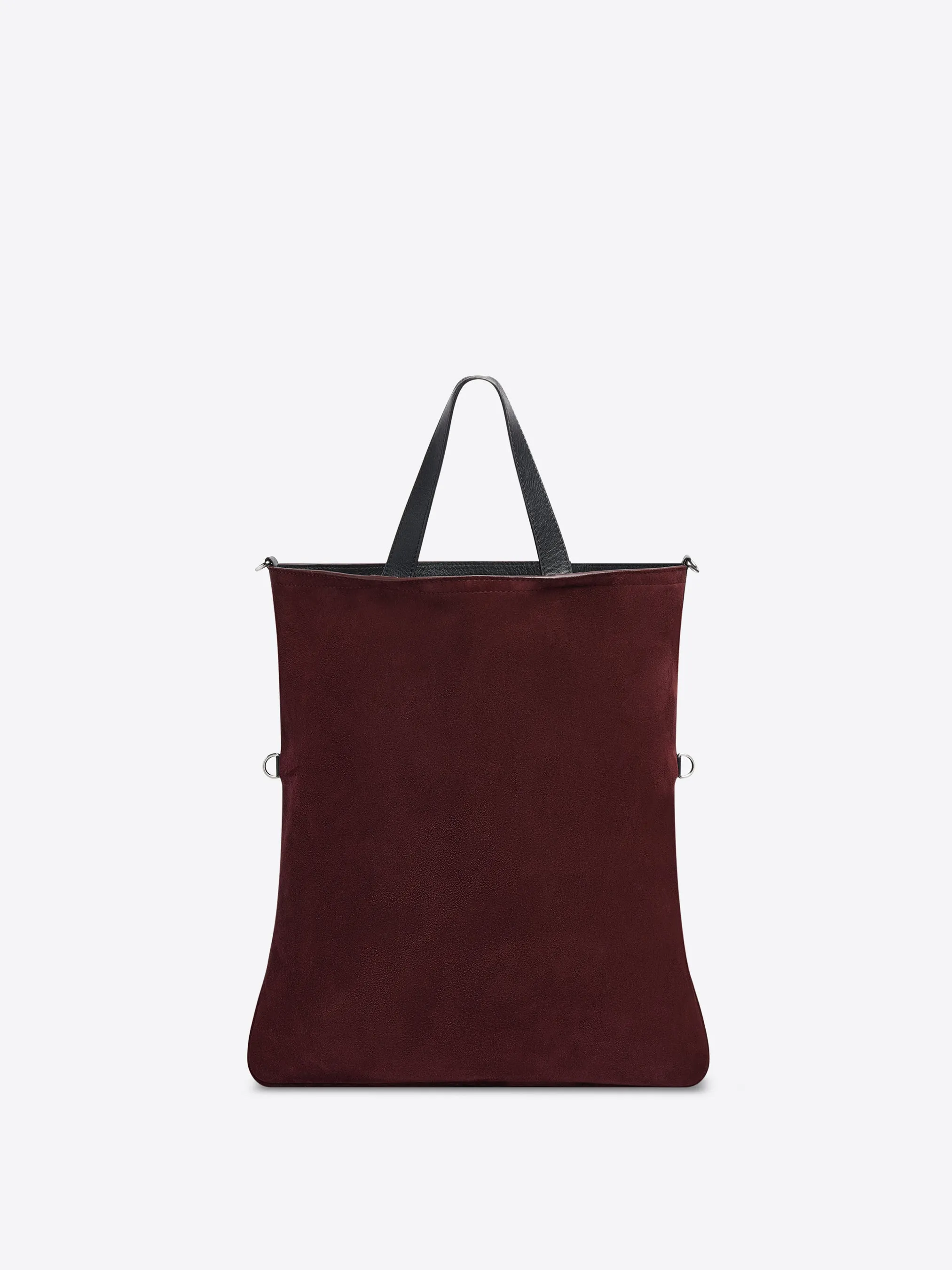 Suede tote bag