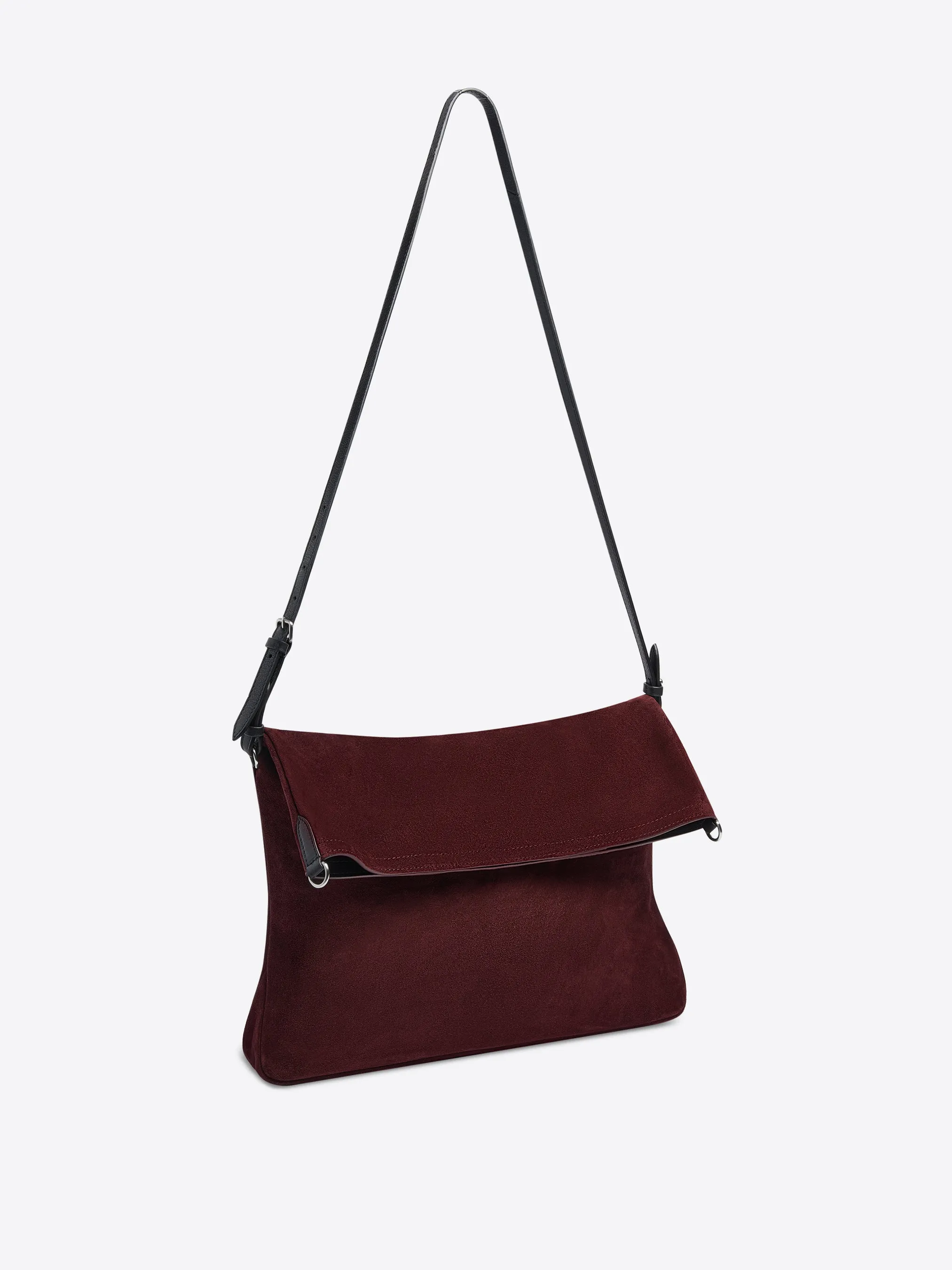 Suede tote bag