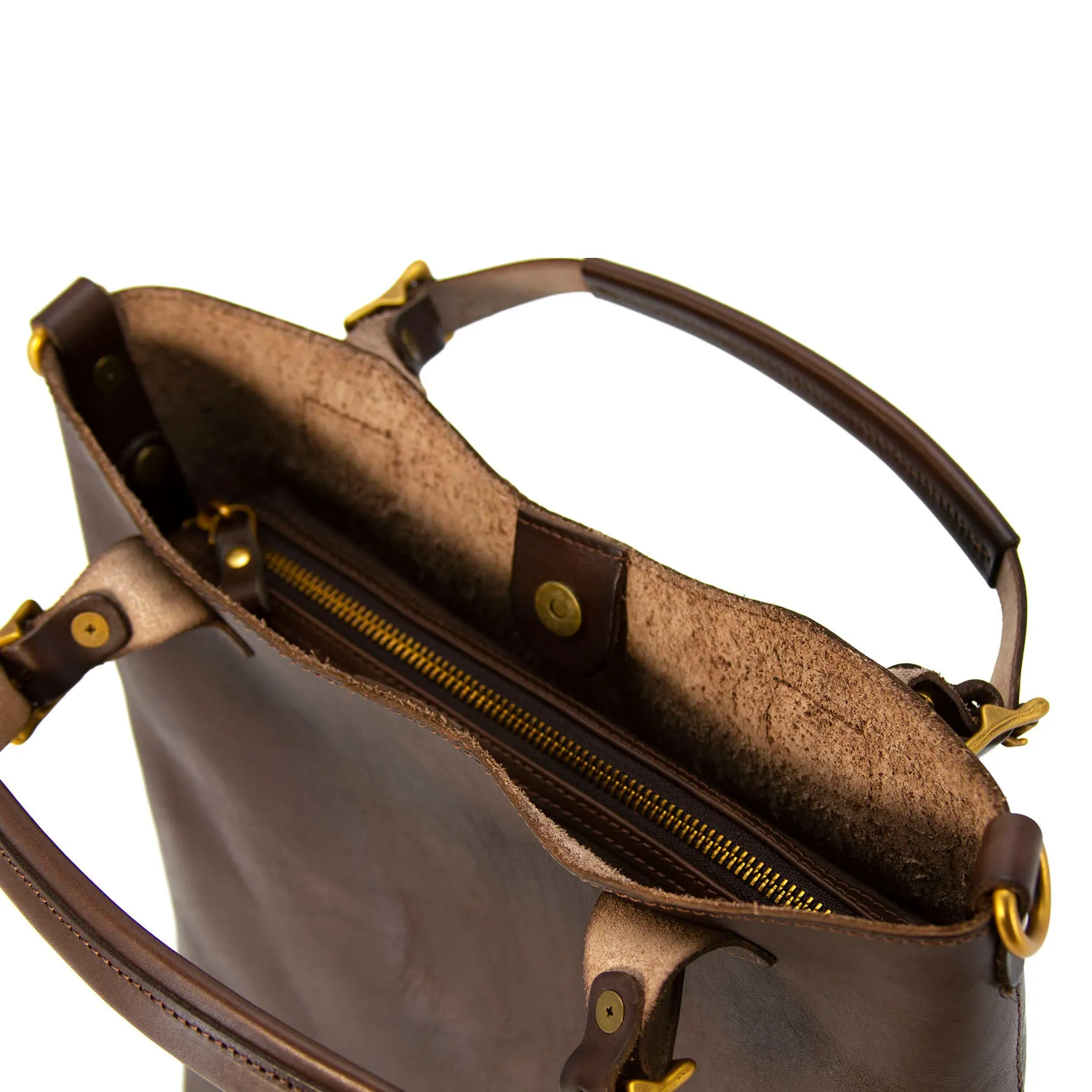 Vegetable-Tanned Leather Handmade Bag,Italian Leather Tote Bag-i7bags