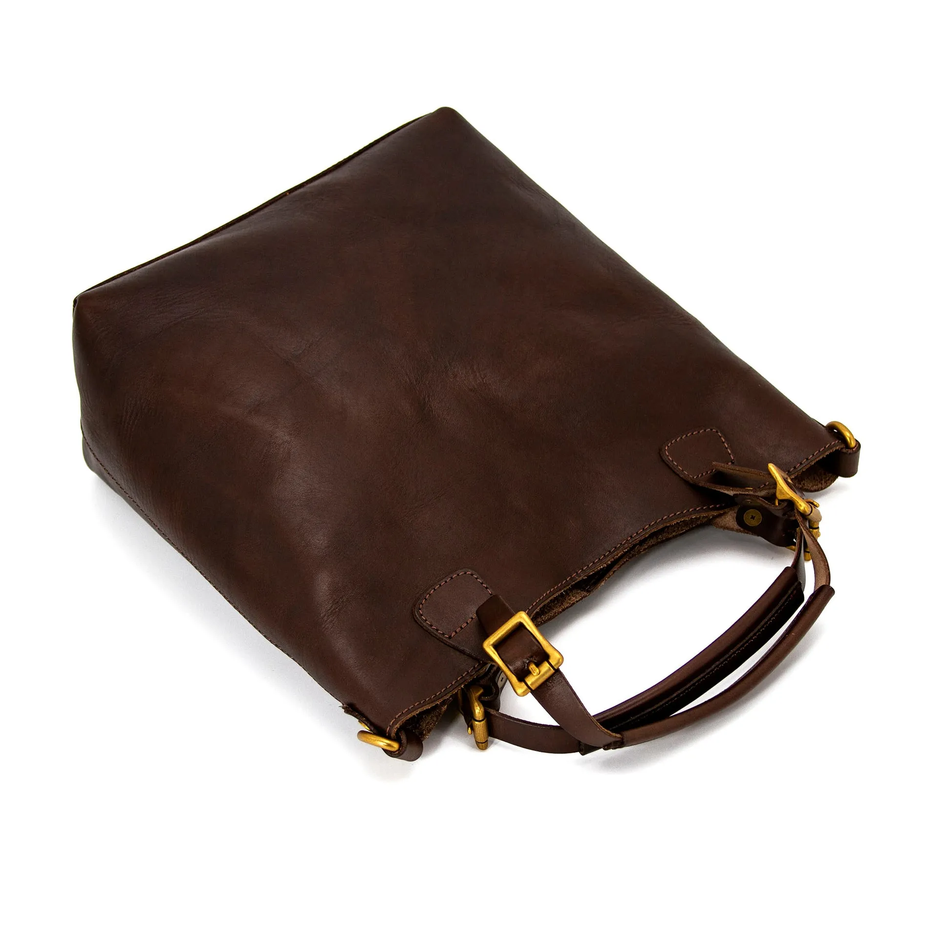 Vegetable-Tanned Leather Handmade Bag,Italian Leather Tote Bag-i7bags