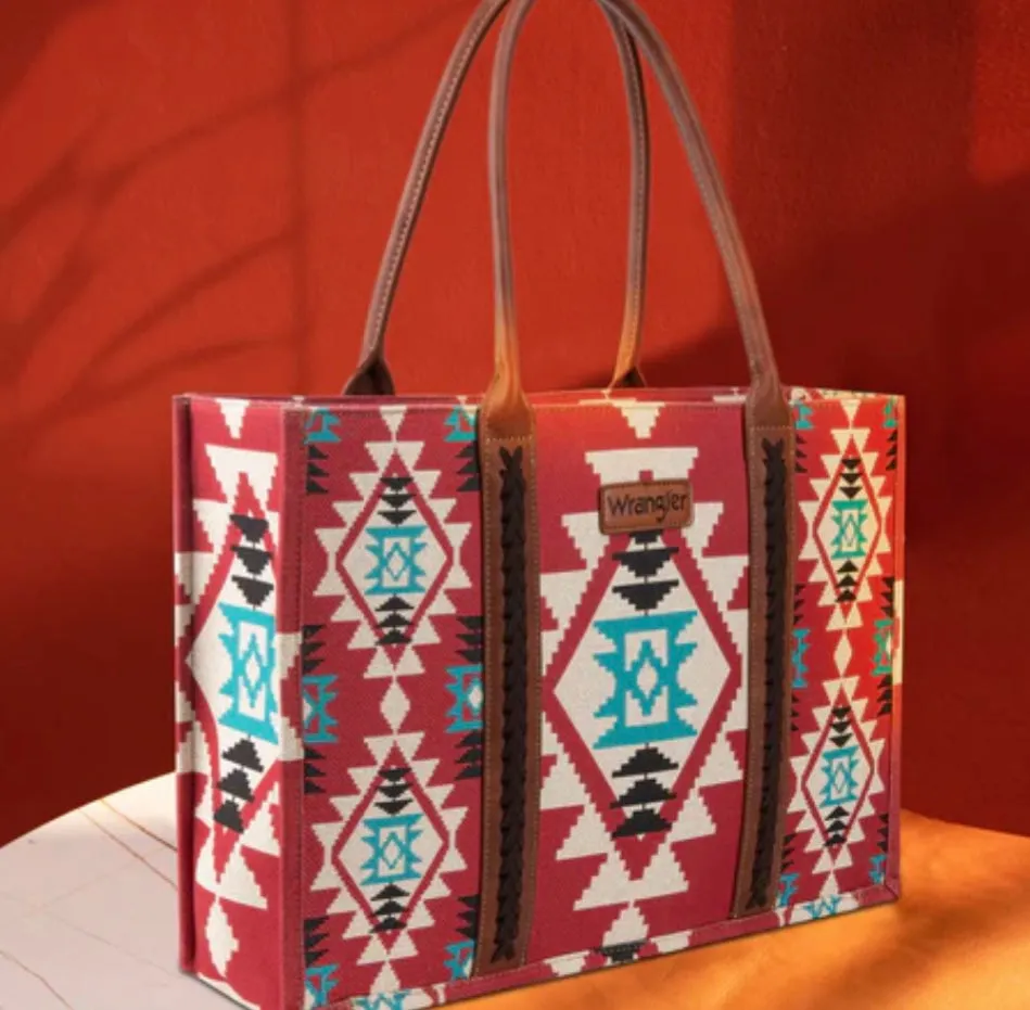 XL aztec Wrangler wide Tote